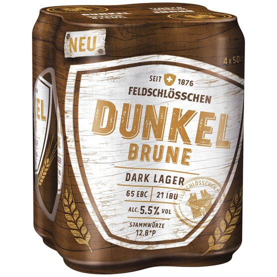 Feldschlösschen Dunkel 50 cl Dosen 4-Pack