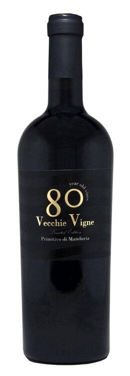 Primitivo di Manduria DOP 80 Vecchie Vigne, Cigno Moro Apulien