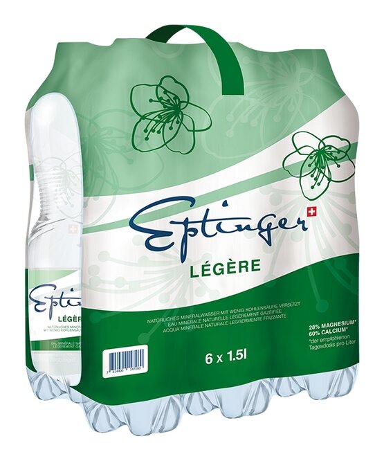 Eptinger grün légère wenig Kohlensäure 1.5 L PET 6-Pack