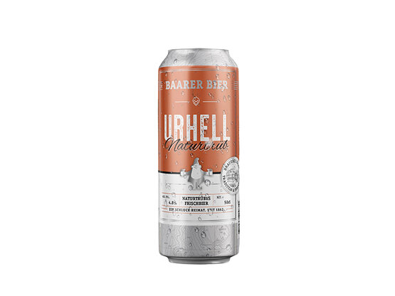 Baarer Bier Urhell Naturtrüeb Brauerei Baar Dose 50 cl 6-Pack