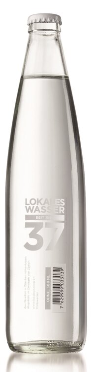 Lokales Wasser 37 Zürich seit 1559 ohne Kohlensäure 50 cl MW Glas