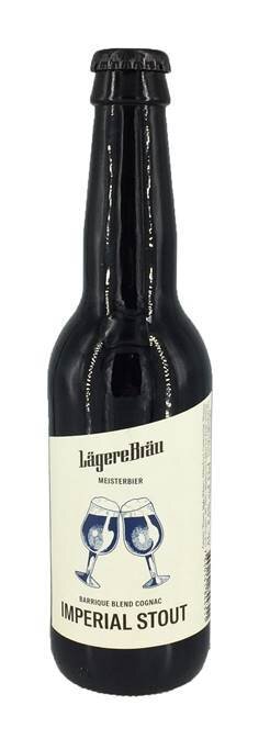 Lägere Bräu Imperial Stout Cognac Barrique Blend Meisterbier 33 cl EW-Flasche

