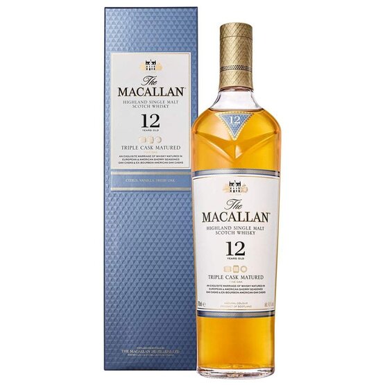 Macallan 12 years Triple Cask Matured Single Highland Malt (solange Vorrat, kein neuer Liefertermin bekannt)