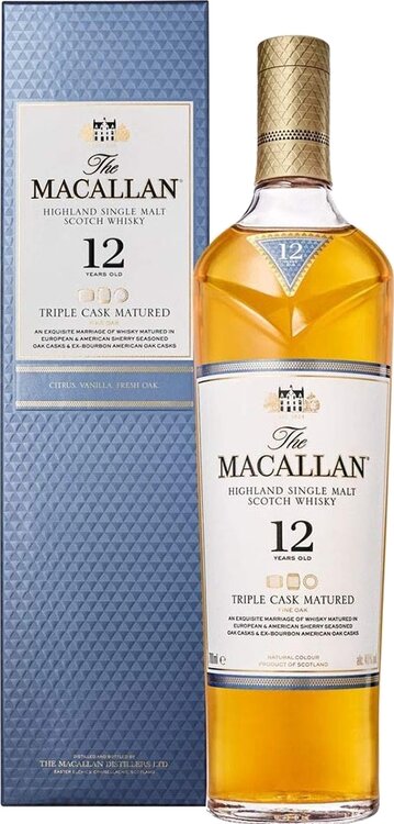 Macallan 12 years Triple Cask Matured Single Highland Malt (solange Vorrat, kein neuer Liefertermin bekannt)