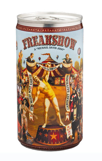 Cabernet Sauvignon Freakshow Michael David Winery Lodi California Dose 18.7 cl (91 Punkte Wine Enthusiast), 4-Pack (Preis pro Dose) (solange Vorrat, ab April 2025 wieder lieferbar)