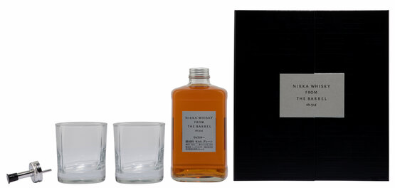 Whisky Nikka blended from the Barrel non age Japan Geschenkset mit 2 Gläser und Dosierer