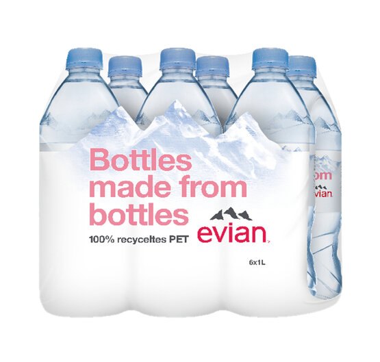 Evian  1 L EW-PET 6-Pack