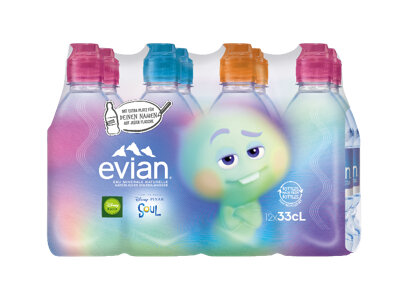 Evian 33 cl EW-PET 12-Pack Flipcap (ausverkauft, kein neuer Liefertermin)