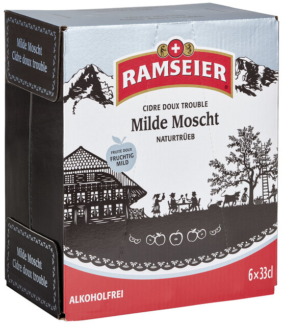 Ramseier Milde Moscht naturtrüeb alkoholfrei 33 cl EW-Flasche 6-Pack (auf Anfrage)