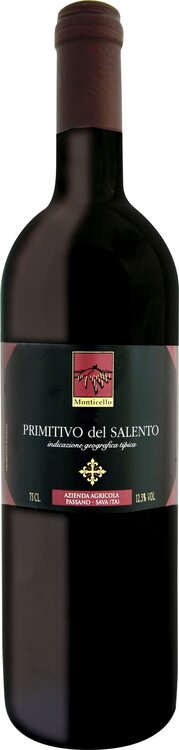 Primitivo Salento IGT 50cl Monticello Passano-Sava Puglia