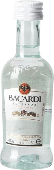 Rum Bacardi Carta Blanca (weiss) 5cl Portion