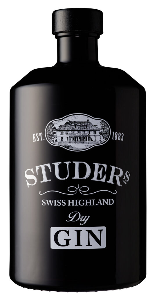 Studer’s Swiss Highland Dry Gin (Black Bottle) | Gin | SCHÜWO Trink-Kultur