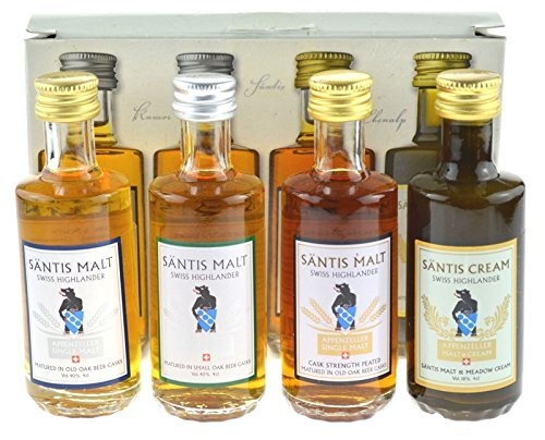Säntis Malt Coffret cadeau Whisky Miniature 4 x 4 cl