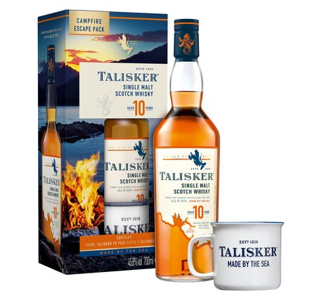 Whisky Talisker 10 Years Isle Skye Pure Malt Geschenkpackung mit Choco Mug (solange Vorrat)