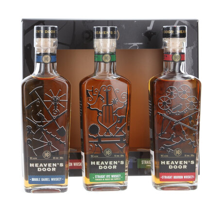 Heaven's Door Trilogy Set 3x20cl Double Barrel, Straight Rye, Bourbon (Solange Vorrat)