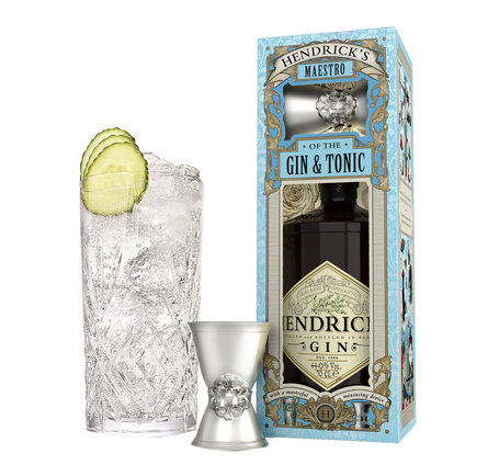 Gin Hendrick's 70 cl Geschenkpackung mit Messbecher