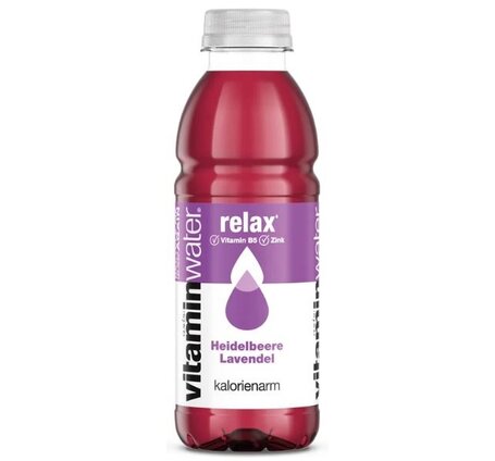 Vitamin Water Glacéau RELAX Heidelbeere Lavendel PET, 12-Pack (auf Anfrage)