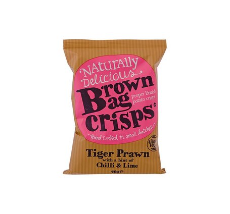 Brown Bag Crisps Tiger Prawn 40g