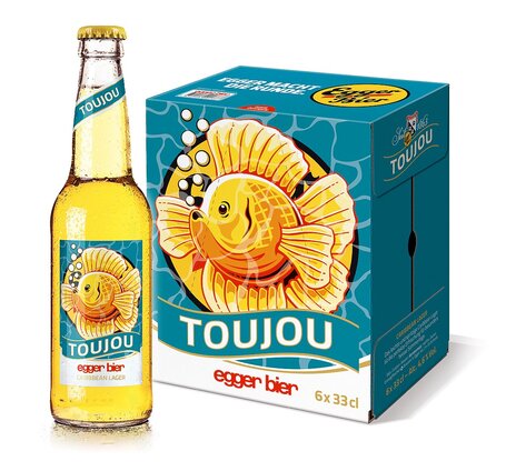 Egger Toujou Caribbean Lager 33 cl EW (auf Anfrage)