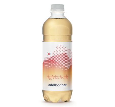 Adelbodner Apfelschorle 50 cl PET EW (auf Anfrage)