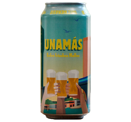 Unamás Helles Lagerbier 44 cl Dose Bierwerk Züri