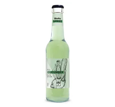 Biotta Sprizz Sir Cucumber Gurke & Zitrone 33 cl EW-Flasche