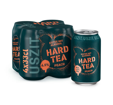 Hard Tea Peach USZIT 33 cl Dose 4-Pack 