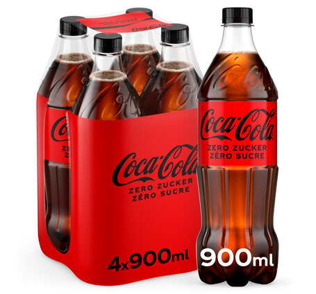 Coca-Cola Zero 90 cl PET 2x4-Pack (auf Anfrage)