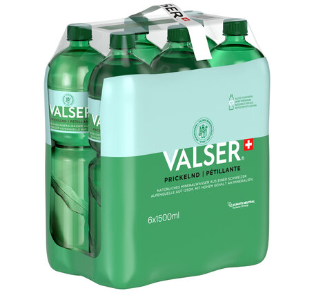 Valser Prickelnd 1.5 L PET EW 6-Pack