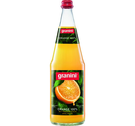 Granini Reiner 100% Orangensaft MW-Flasche -.50 Har.Dep. 5.- 