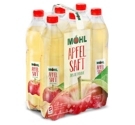 Möhl Apfelsaft hell 1.5 L PET 6-Pack