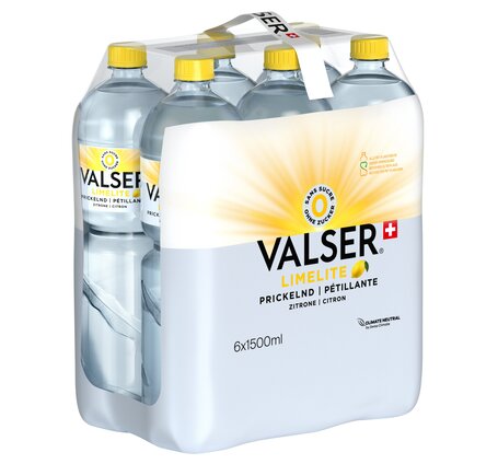 Valser Prickelnd Zitrone 1.5 L PET 6-Pack (Limelite)