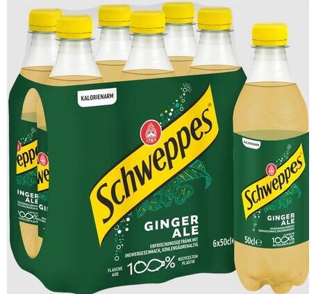 Schweppes Ginger Ale 50 cl PET EW (6-Pack)