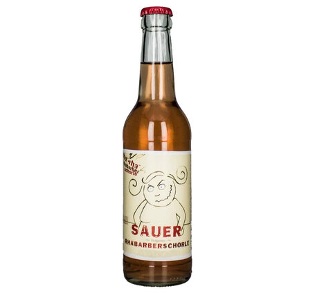 Hofgarten Sauer Rhabarber Schorle 33 cl (Solange Vorrat, neuer Liefertermin nicht bekannt)