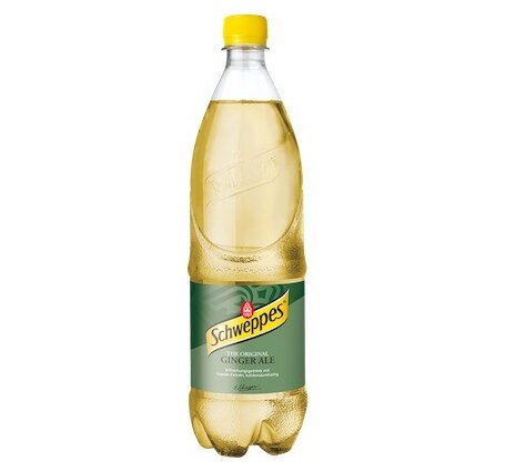 Schweppes Ginger Ale 1 L PET (Pfand -.50/Fl. + 5.-/Har.)