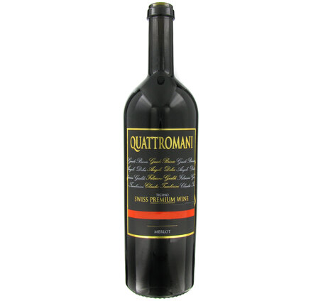 Quattromani Merlot Ticino DOC Swiss Premium Wine (Holzkiste)