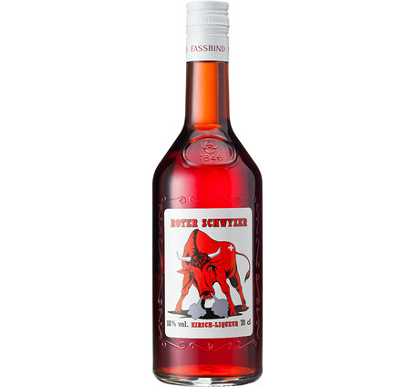 Roter Schwyzer Liqueur Fassbind mit Urschwyzer Kirsch