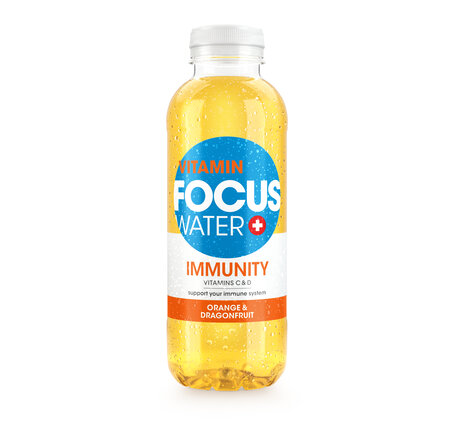 Focuswater Immunity Orange & Dragonfruit EW PET, 6-Pack