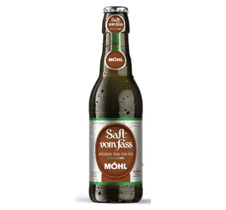 Möhl Saft vom Fass TRÜB alkoholfrei 33 cl EW 8-Pack